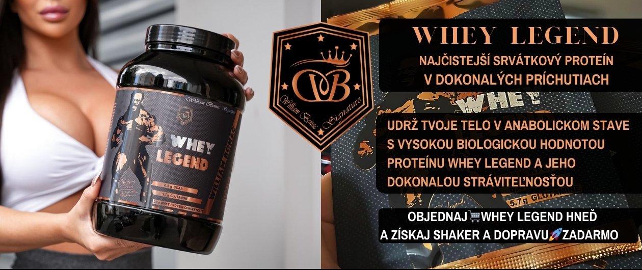 srvátkový proteín William Bonac Signature Whey legend2kg + shaker + doprava zadarmo