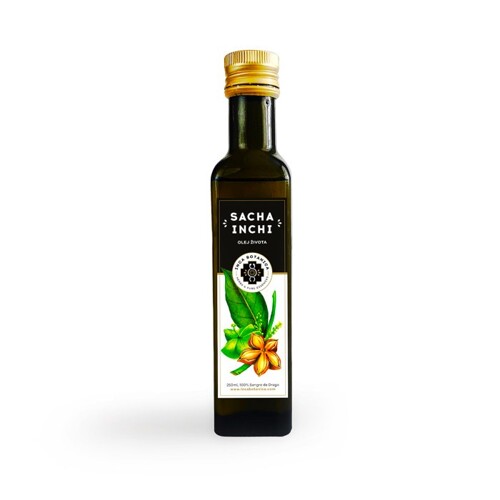 100% olej z orieškov Sacha Inchi Inca Botanica omega 3